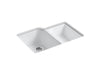 KOHLER K-5931-4U Executive Chef 33" undermount double-bowl kitchen sink