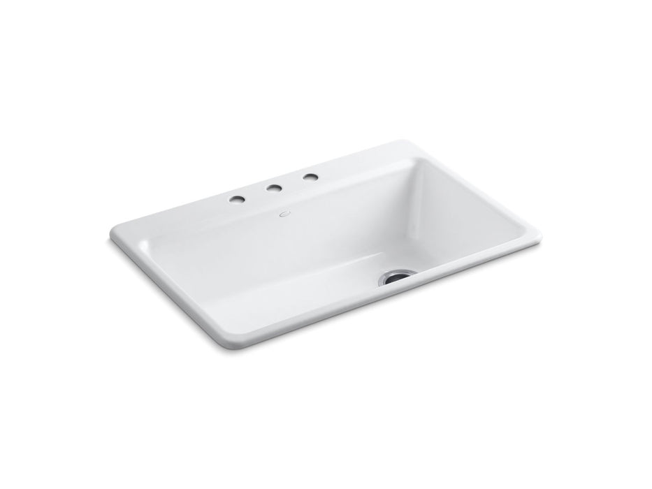 KOHLER Riverby 33" top-mount single-bowl workstation kitchen sink