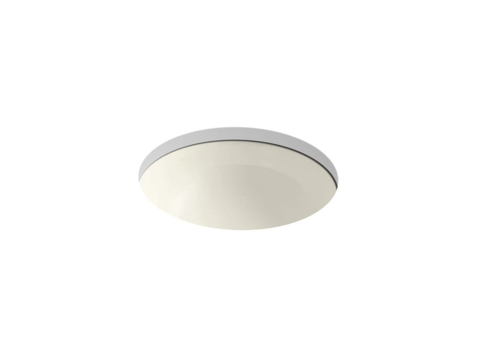 KOHLER K-29000 Caxton 16-1/4" round undermount bathroom sink, no overflow