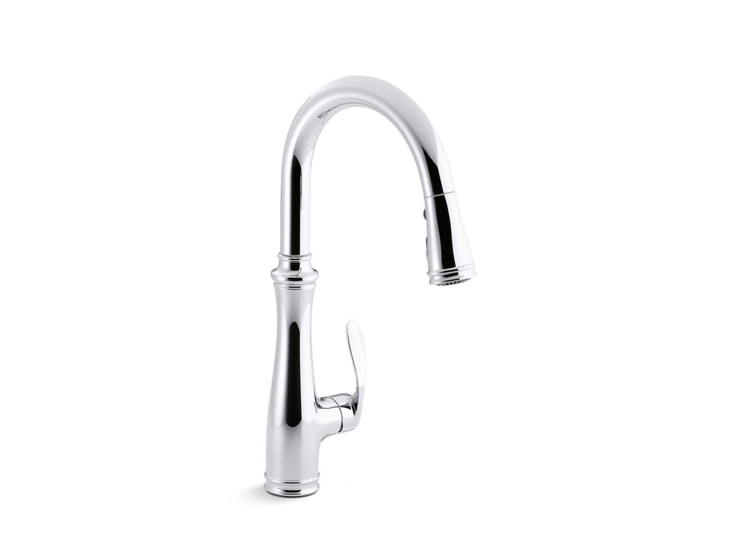 KOHLER K-560 Bellera Pull-down kitchen sink faucet with three-function sprayhead