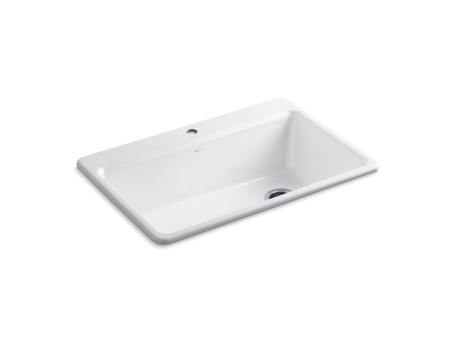 KOHLER K-5871-1A2 Riverby 33" top-mount single-bowl workstation kitchen sink