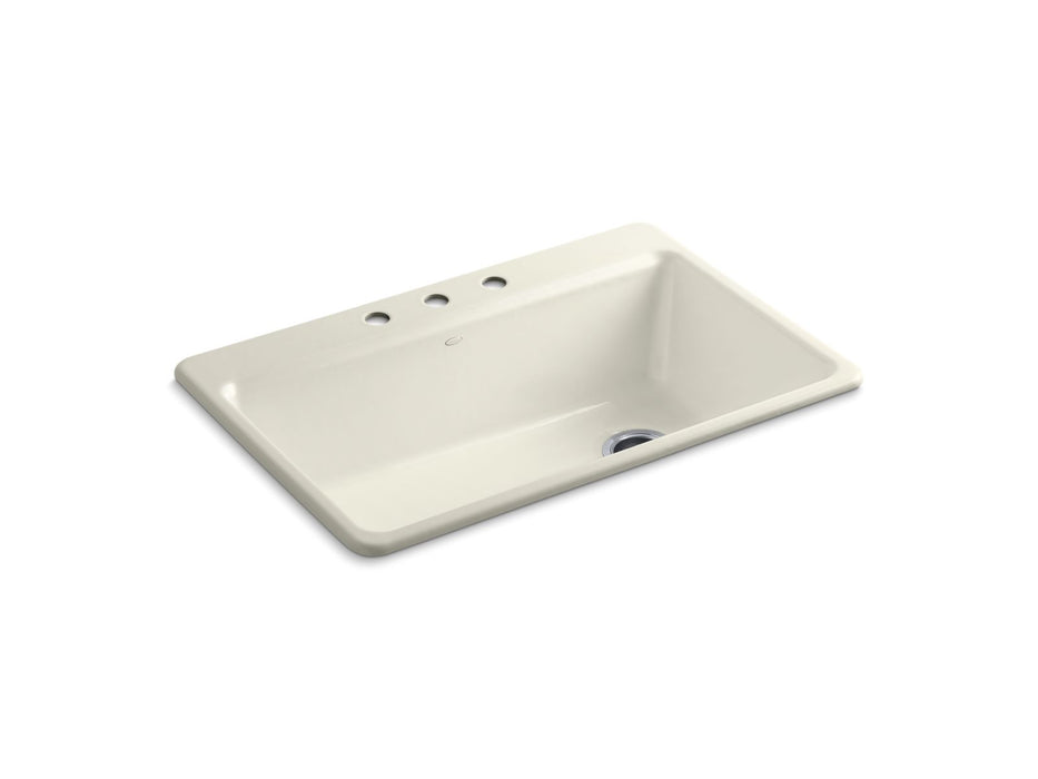KOHLER Riverby 33" top-mount single-bowl workstation kitchen sink