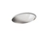 KOHLER Rhythm 23-1/4" oval undermount bathroom sink, no overflow