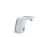 KOHLER K-13461 Sculpted Touchless single-hole lavatory faucet with Insight sensor technology, DC-powered, 0.5 gpm