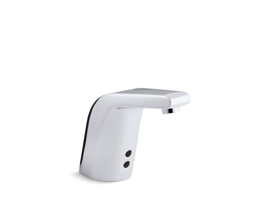 KOHLER K-13461 Sculpted Touchless single-hole lavatory faucet with Insight sensor technology, DC-powered, 0.5 gpm