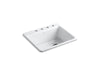 KOHLER K-5872-4A1 Riverby 25" top-mount single-bowl kitchen sink