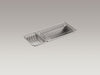 KOHLER Undertone 22" undermount single-bowl kitchen sink