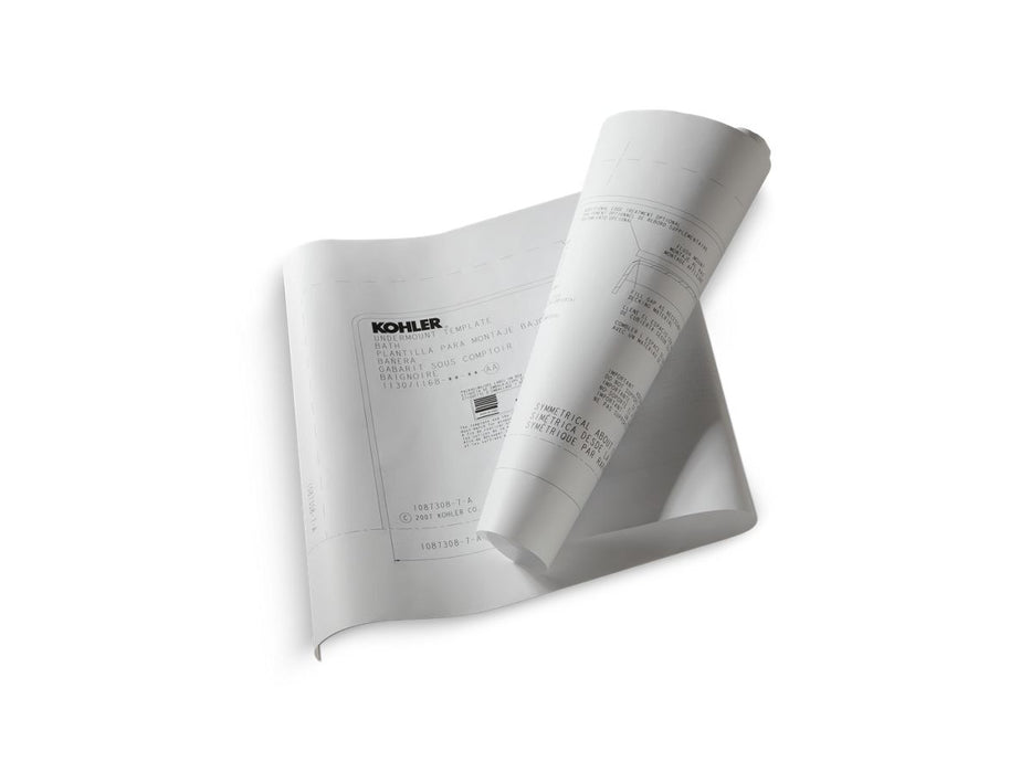 KOHLER K-585-NA Maestro Undermount installation kit for use with K-840/K-845-H Maestro baths and whirlpools