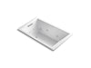 KOHLER K-1849-JH Underscore 60" x 36" drop-in heated whirlpool bath