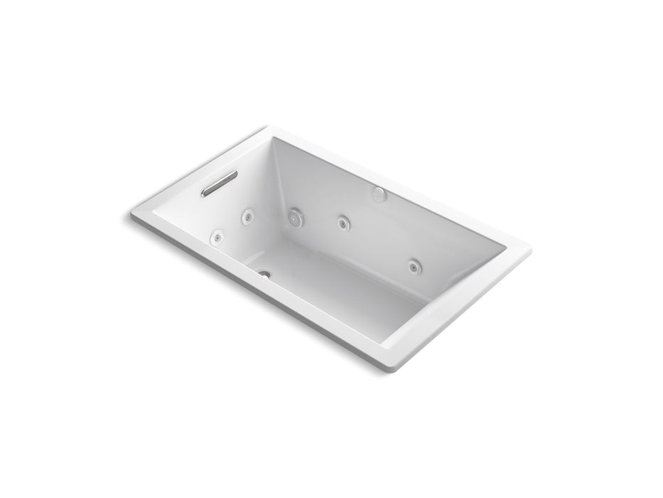 KOHLER K-1849-JH Underscore 60" x 36" drop-in heated whirlpool bath