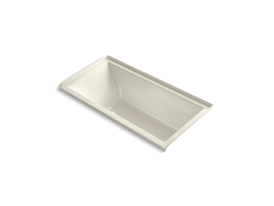 KOHLER Underscore 60" x 30" alcove Heated BubbleMassage air bath with Bask, right drain