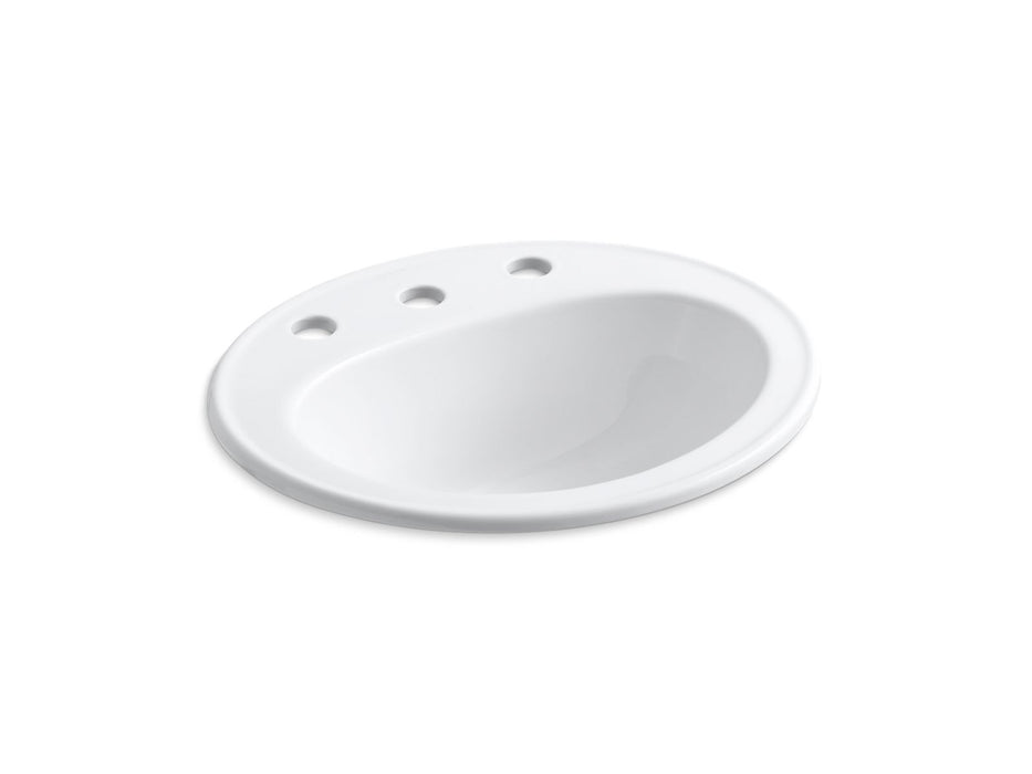 KOHLER Pennington 20-1/4" oval drop-in bathroom sink