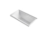 KOHLER Underscore 60" x 30" alcove Heated BubbleMassage air bath with Bask, right drain