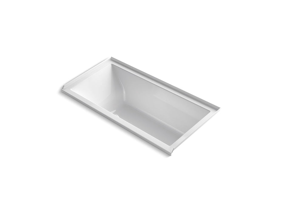 KOHLER Underscore 60" x 30" alcove Heated BubbleMassage air bath with Bask, right drain