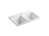 KOHLER Brookfield 33" top-mount double-bowl kitchen sink