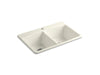 KOHLER Brookfield 33" top-mount double-bowl kitchen sink