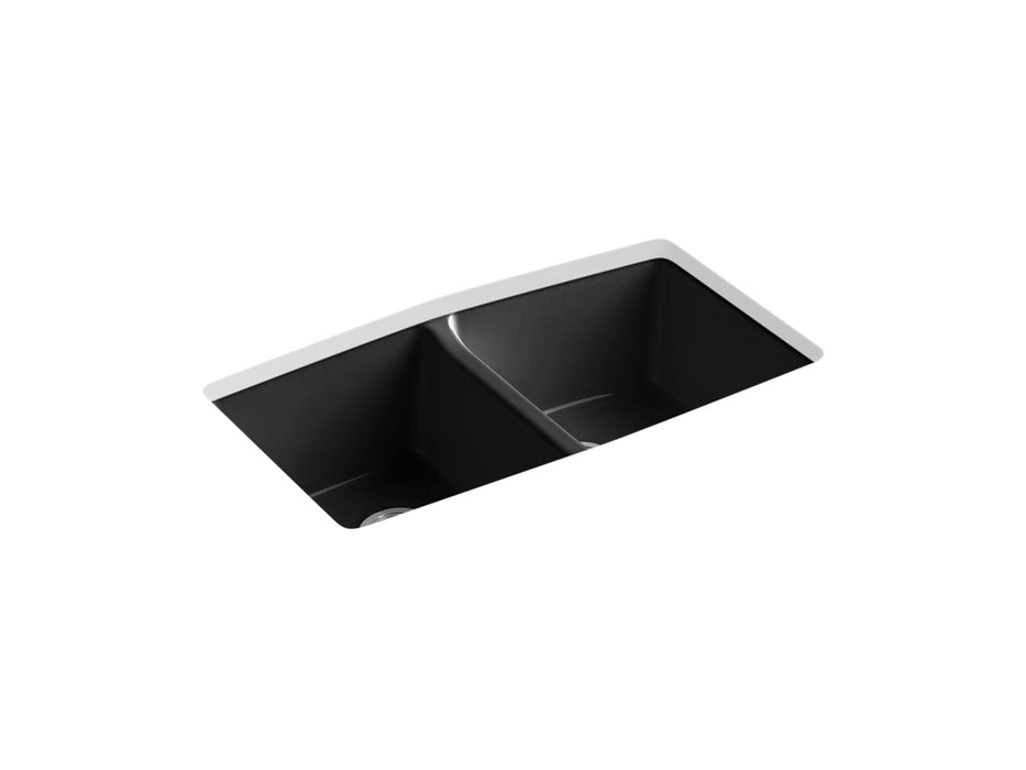 KOHLER K-5846-5U Brookfield 33" undermount double-bowl kitchen sink