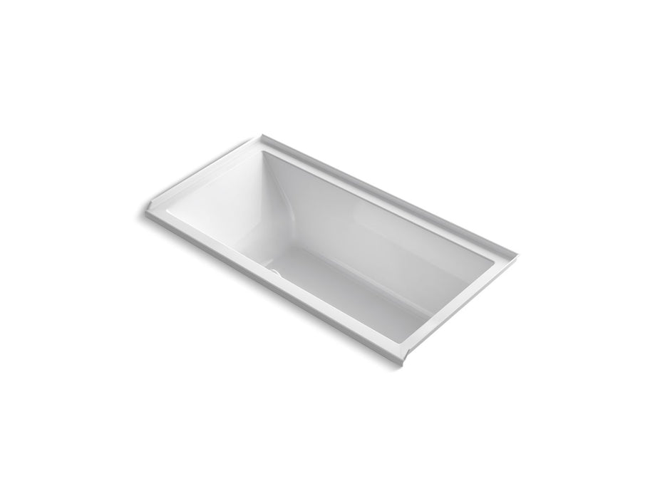 KOHLER Underscore 60" x 30" alcove bath with Bask heated surface, right drain