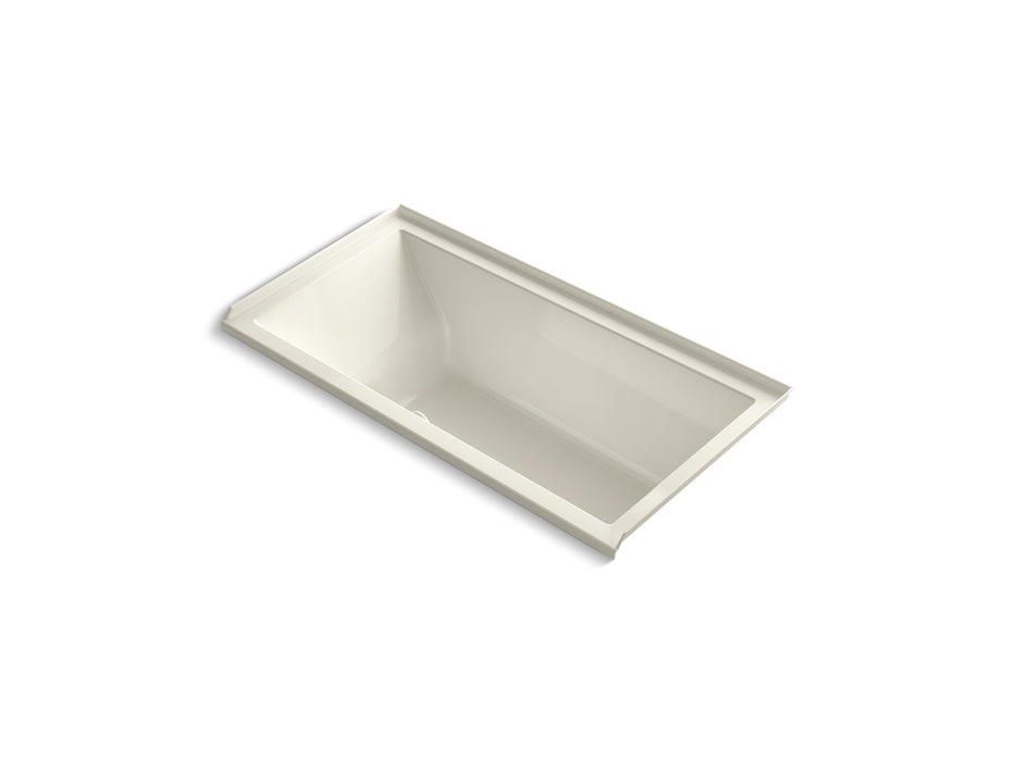 KOHLER Underscore 60" x 30" alcove bath with Bask heated surface, right drain