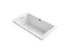 KOHLER K-1136-W1 Underscore 66" x 36" drop-in bath with Bask heated surface