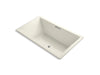 KOHLER K-1137-W1 Underscore 72" x 42" drop-in bath with Bask heated surface