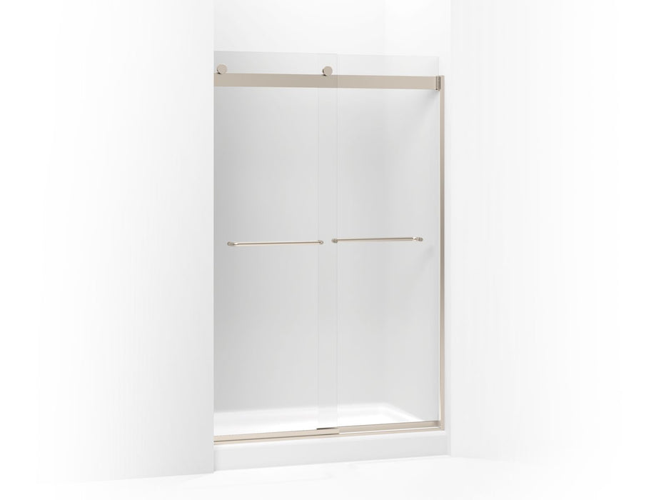 KOHLER K-706014-D3 Levity Sliding shower door, 74" H x 44-5/8 - 47-5/8" W, with 1/4" thick Frosted glass