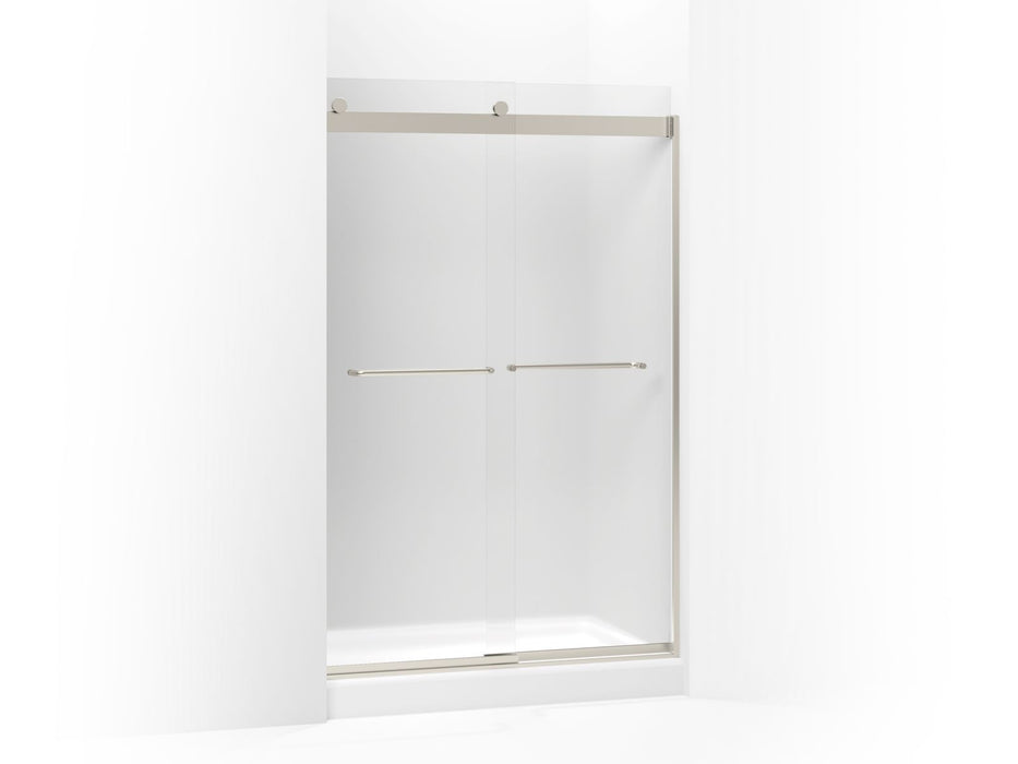 KOHLER K-706014-D3 Levity Sliding shower door, 74" H x 44-5/8 - 47-5/8" W, with 1/4" thick Frosted glass