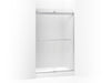 KOHLER K-706014-D3 Levity Sliding shower door, 74" H x 44-5/8 - 47-5/8" W, with 1/4" thick Frosted glass