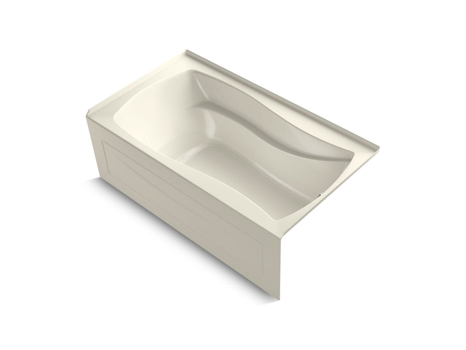 KOHLER Mariposa 66" x 36" alcove Heated BubbleMassage air bath, right drain