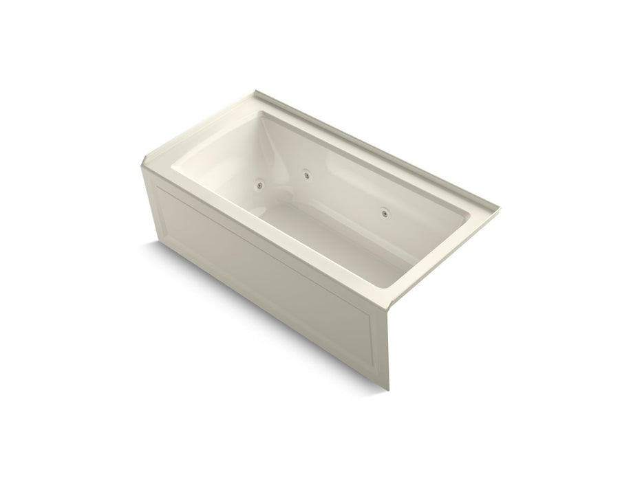 KOHLER Archer 60" x 30" alcove heated whirlpool bath, right drain