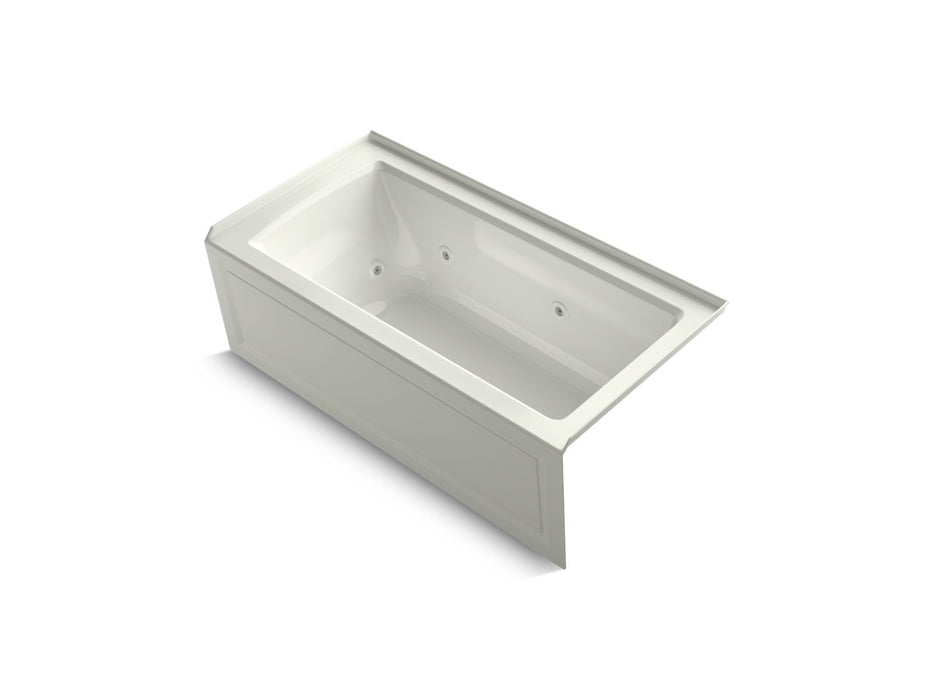 KOHLER Archer 60" x 30" alcove heated whirlpool bath, right drain