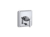 KOHLER K-T98757-4A Pinstripe Rite-Temp valve trim with push-button diverter and lever handle