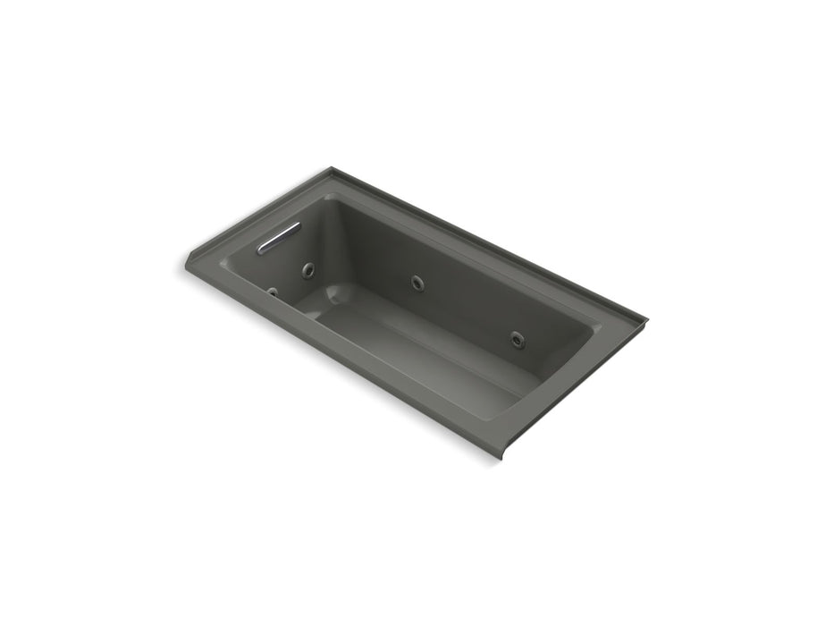 KOHLER K-1947-LH Archer 60" x 30" alcove heated whirlpool bath, left drain