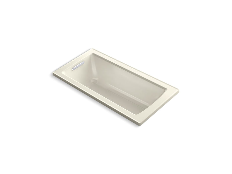 KOHLER K-1946-W1 Archer 60" x 30" drop-in bath with Bask heated surface