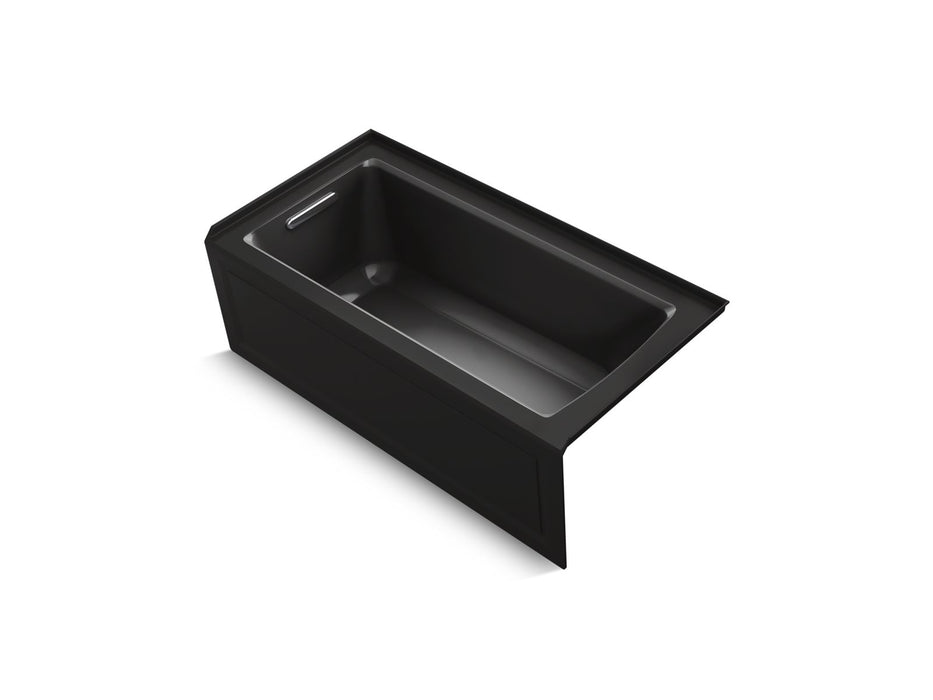 KOHLER K-1946-LAW Archer 60" x 30" alcove bath with Bask heated surface, alcove left drain