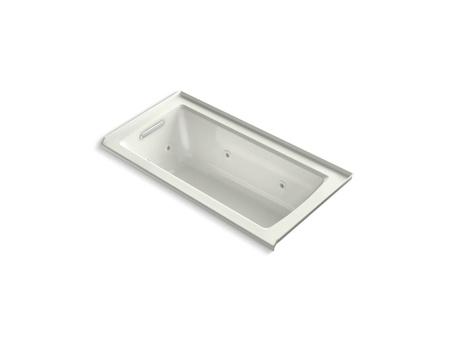 KOHLER K-1947-LH Archer 60" x 30" alcove heated whirlpool bath, left drain