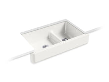 Load image into Gallery viewer, KOHLER K-6426 Whitehaven Smart Divide 35-1/2&amp;quot; undermount double-bowl farmhouse kitchen sink with short apron
