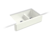 Load image into Gallery viewer, KOHLER K-6427 Whitehaven Smart Divide 35-3/4&amp;quot; undermount double-bowl farmhouse kitchen sink
