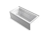 KOHLER K-1949-RAW Archer 66" x 32" alcove whirlpool bath with Bask heated surface, right drain