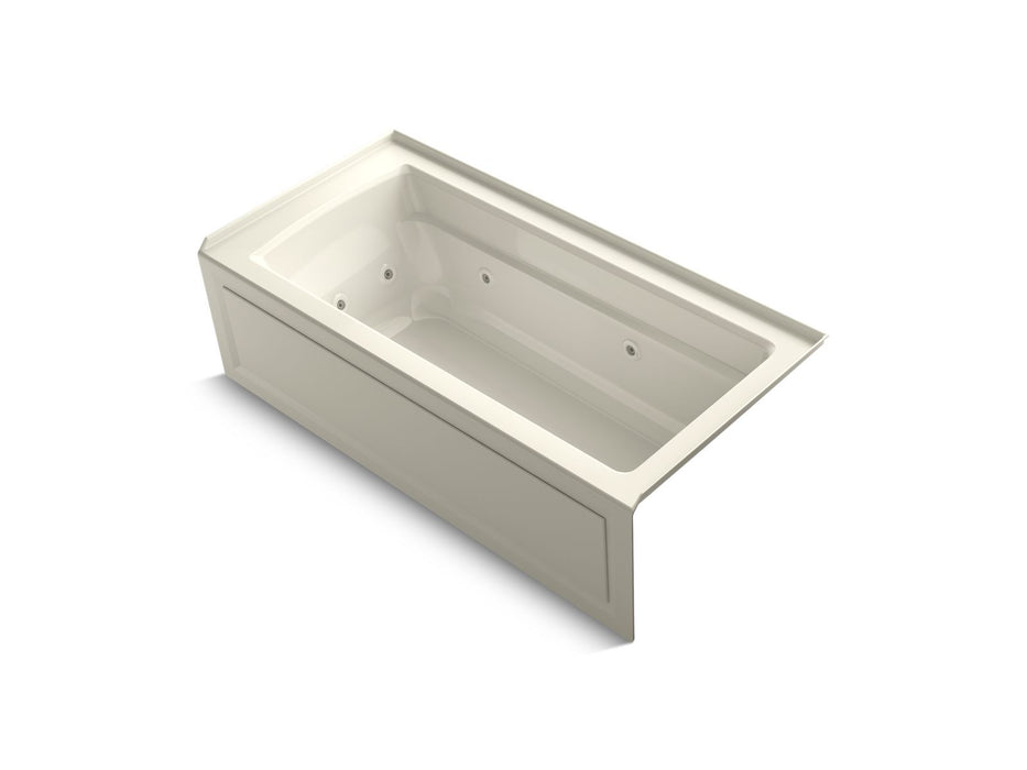 KOHLER Archer 66" x 32" alcove whirlpool, right drain