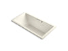 KOHLER Underscore 72" x 36" drop-in Heated BubbleMassage air bath with Bask heated surface