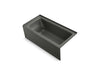 KOHLER Archer 60" x 30" alcove Heated BubbleMassage air bath, right drain