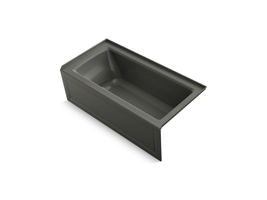 KOHLER Archer 60" x 30" alcove Heated BubbleMassage air bath, right drain
