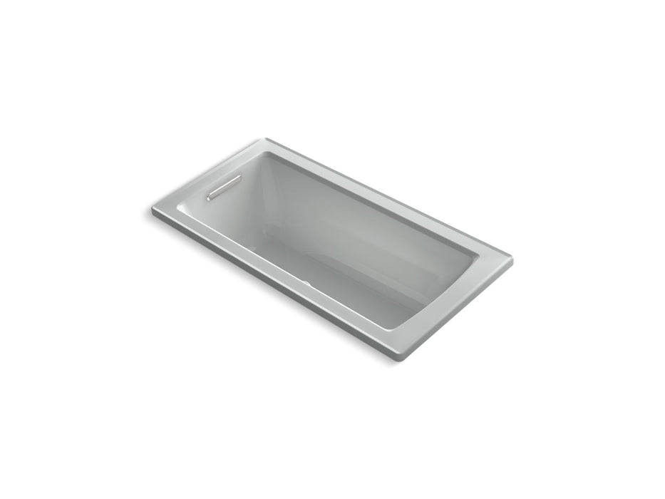 KOHLER K-1947-GHW Archer 60" x 30" drop-in Heated BubbleMassage air bath with Bask heated surface