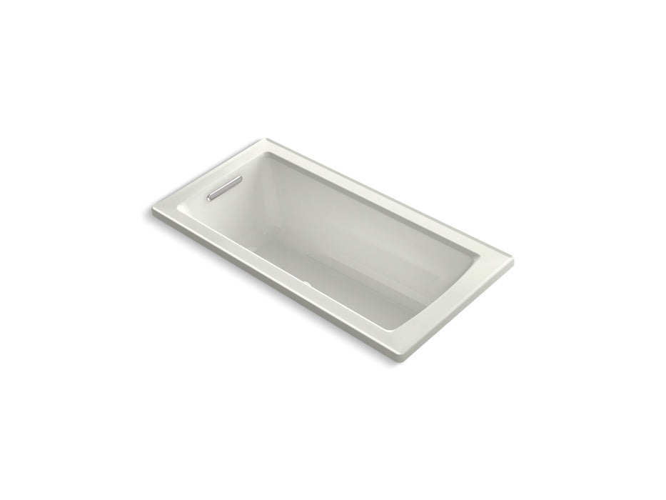 KOHLER K-1947-GHW Archer 60" x 30" drop-in Heated BubbleMassage air bath with Bask heated surface