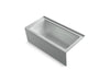 KOHLER Archer 60" x 30" alcove Heated BubbleMassage air bath, right drain