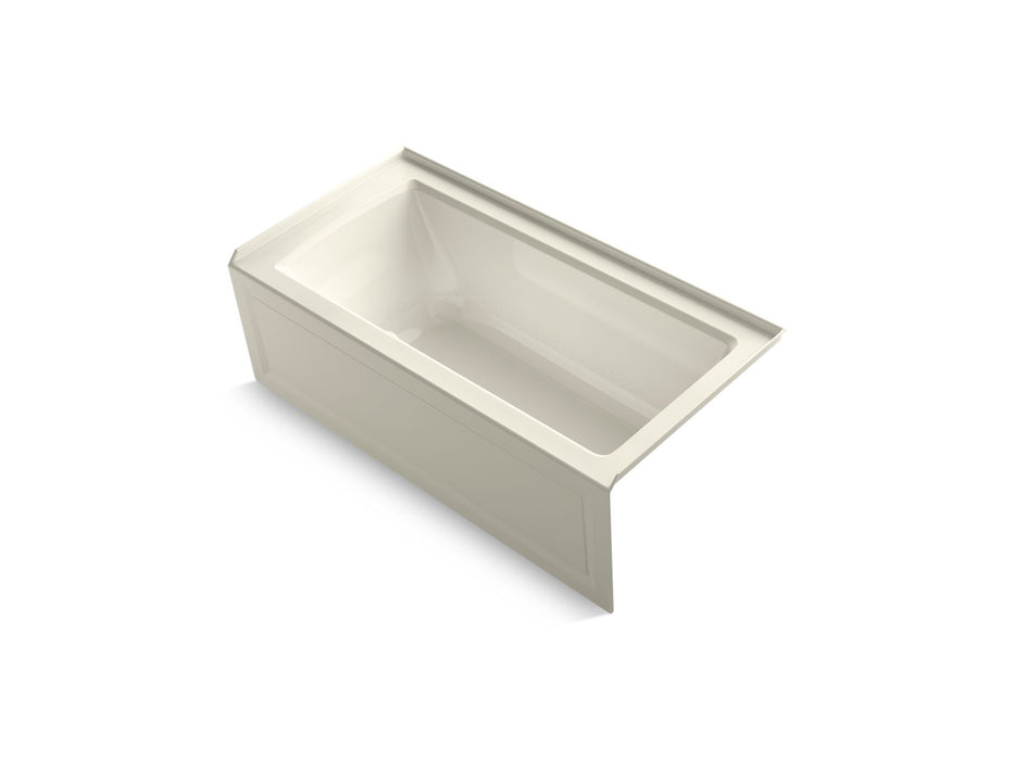 KOHLER Archer 60" x 30" alcove Heated BubbleMassage air bath, right drain