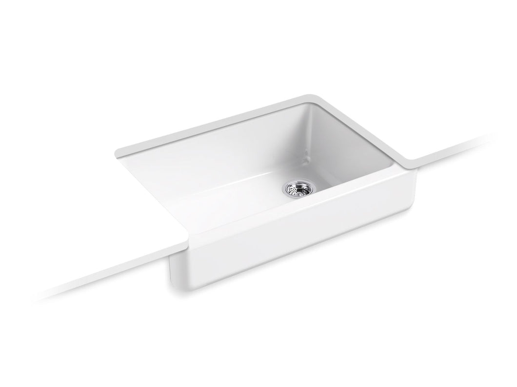 KOHLER K-5826 Whitehaven 32-1/2" undermount single-bowl farmhouse kitchen sink