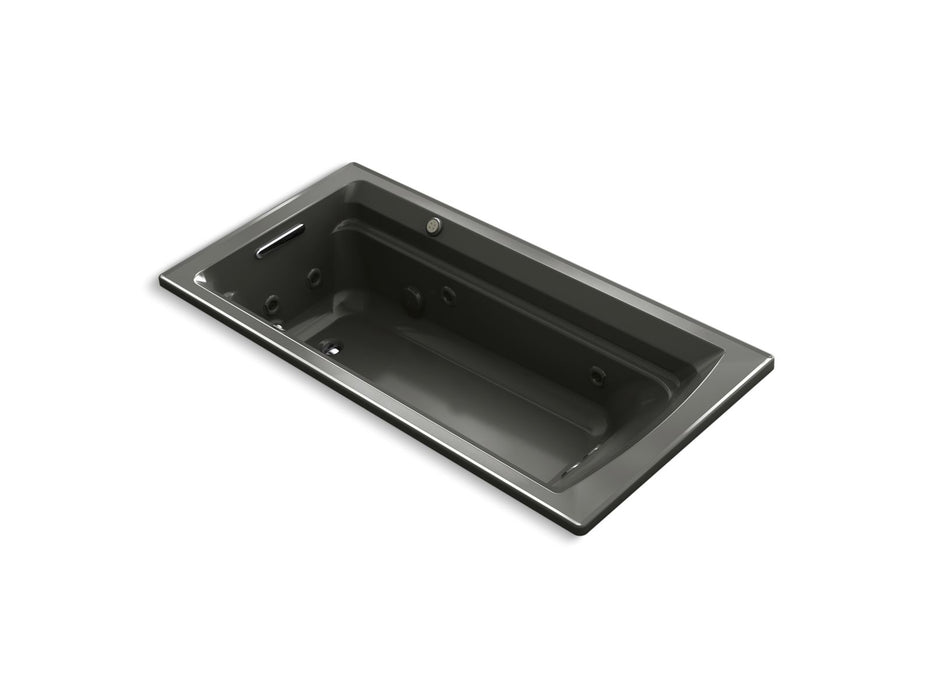 KOHLER Archer 72" x 36" drop-in Heated BubbleMassage air bath and whirlpool