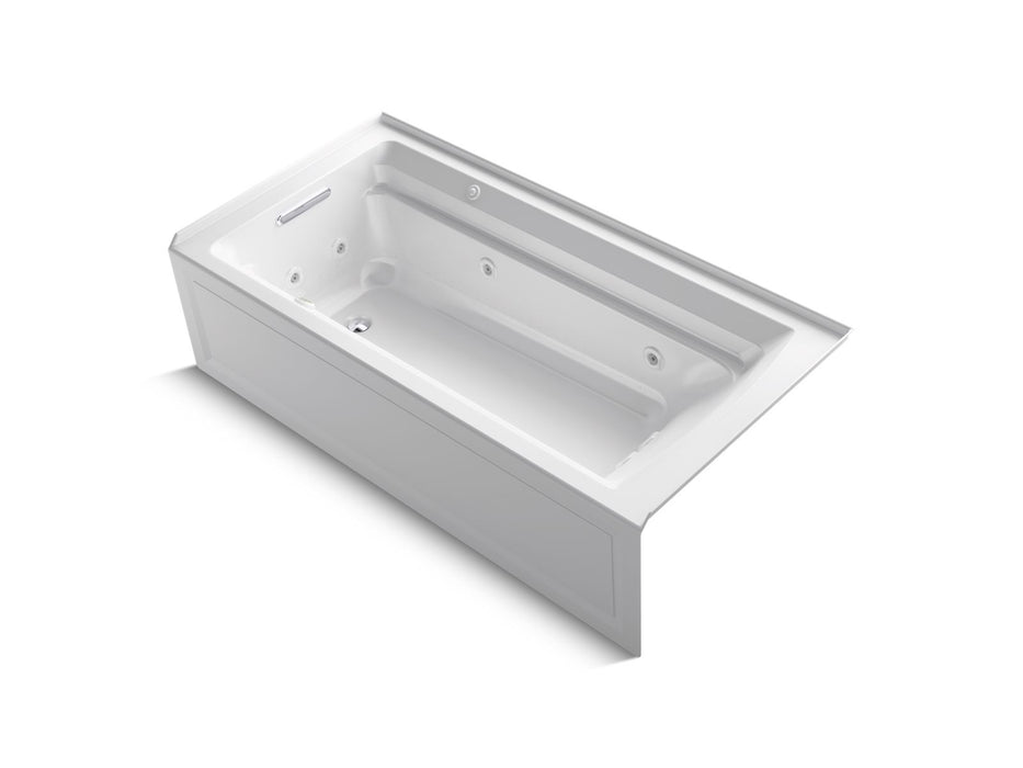 KOHLER Archer 72" x 36" alcove Heated BubbleMassage air bath and whirlpool, left drain